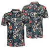 Tropical Bike Polo Shirt, Tropical Cycling Themed Shirt For Bike Lovers, Funny Cycling Shirt Design - Hyperfavor