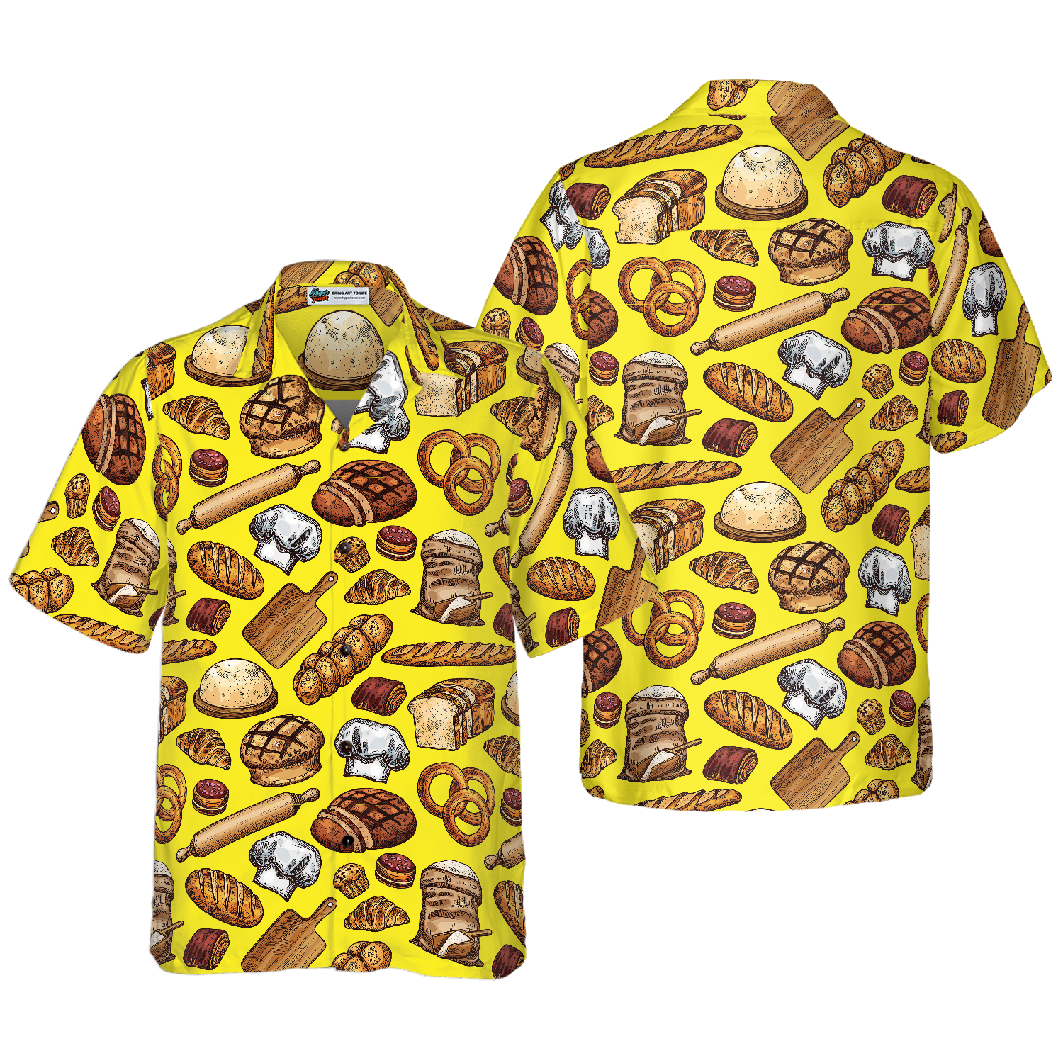 Bread And Pastry Food Hawaiian Shirt - Hyperfavor