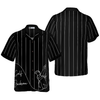 Personalized One Line Drawing Golfer Custom Hawaiian Shirt - Hyperfavor