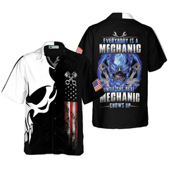 The Real Mechanic Shows Up Hawaiian Shirt - Hyperfavor