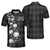Elegant Argyle Pattern And Skull Golf Lover Polo Shirt V2, Black Skull Golf Shirt For Men - Hyperfavor