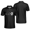 Poker Heartbeat Short Sleeve Polo Shirt, Elegant Black Polo Shirt, Best Poker Shirt For Men - Hyperfavor