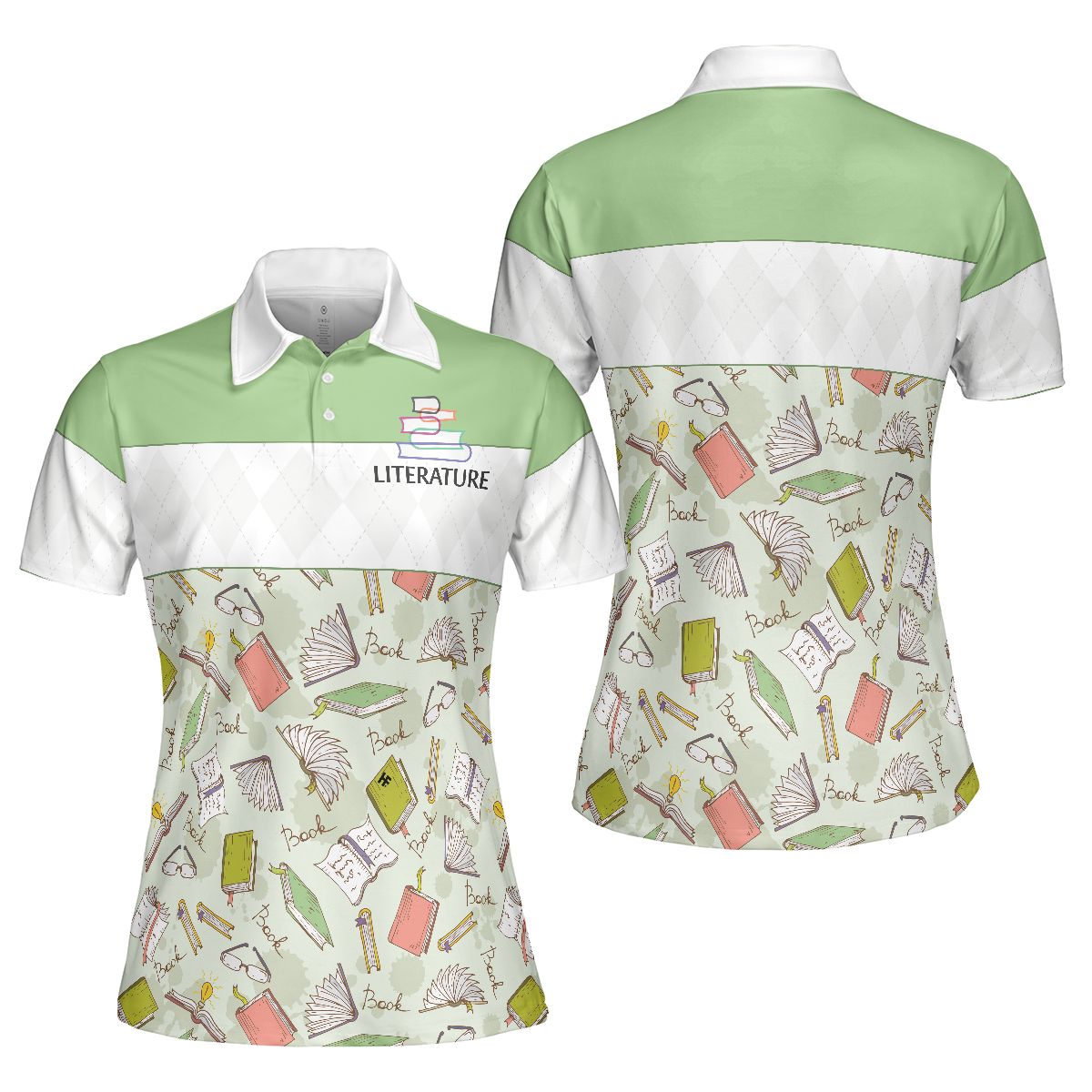 Literature Teacher Short Sleeve Women Polo Shirt, Literature Shirt For Women, Gift For Literature Teachers - Hyperfavor