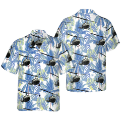 Navy Bell Twin Huey Hawaiian Shirt - Hyperfavor