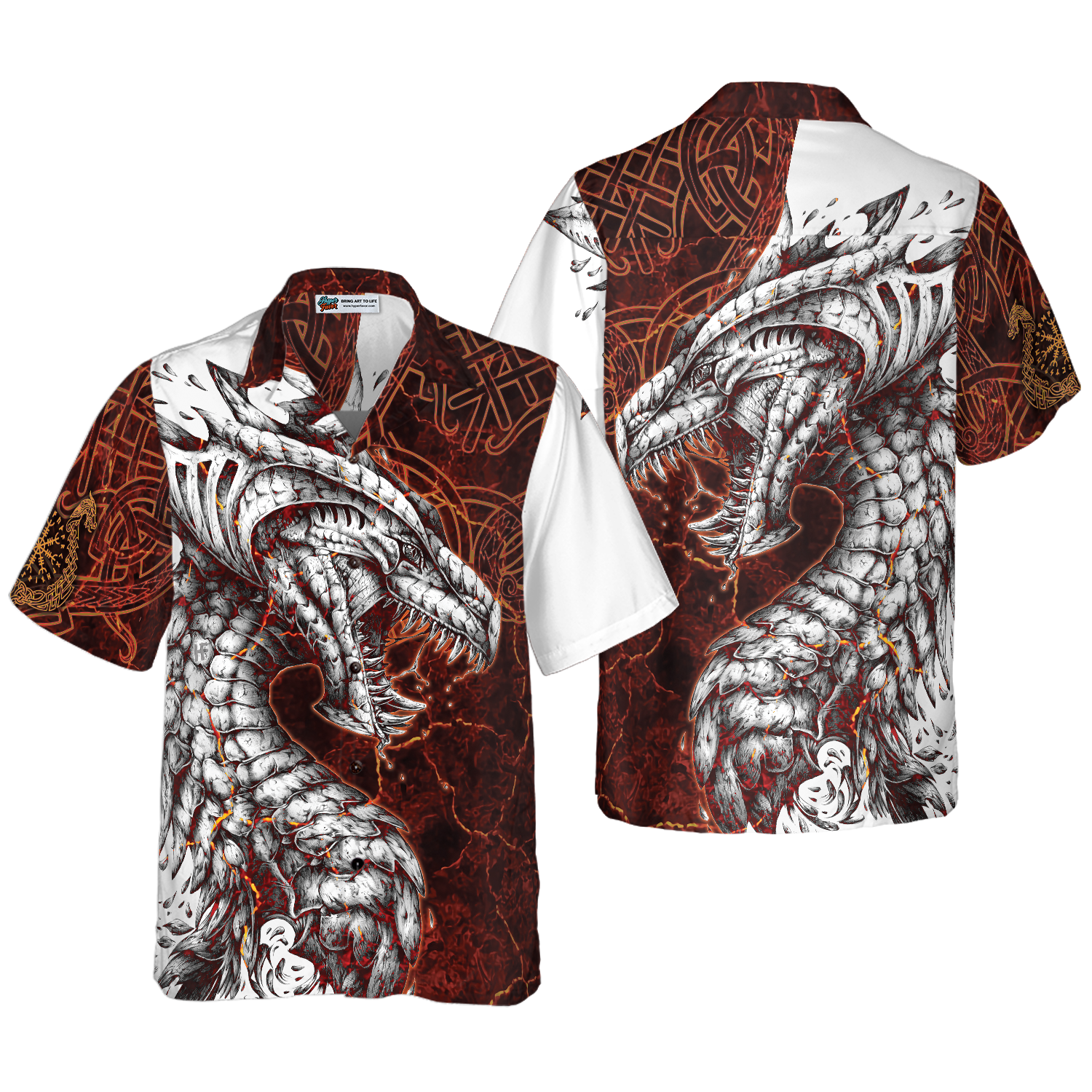Tattoo Dragon Hawaiian Shirt - Hyperfavor