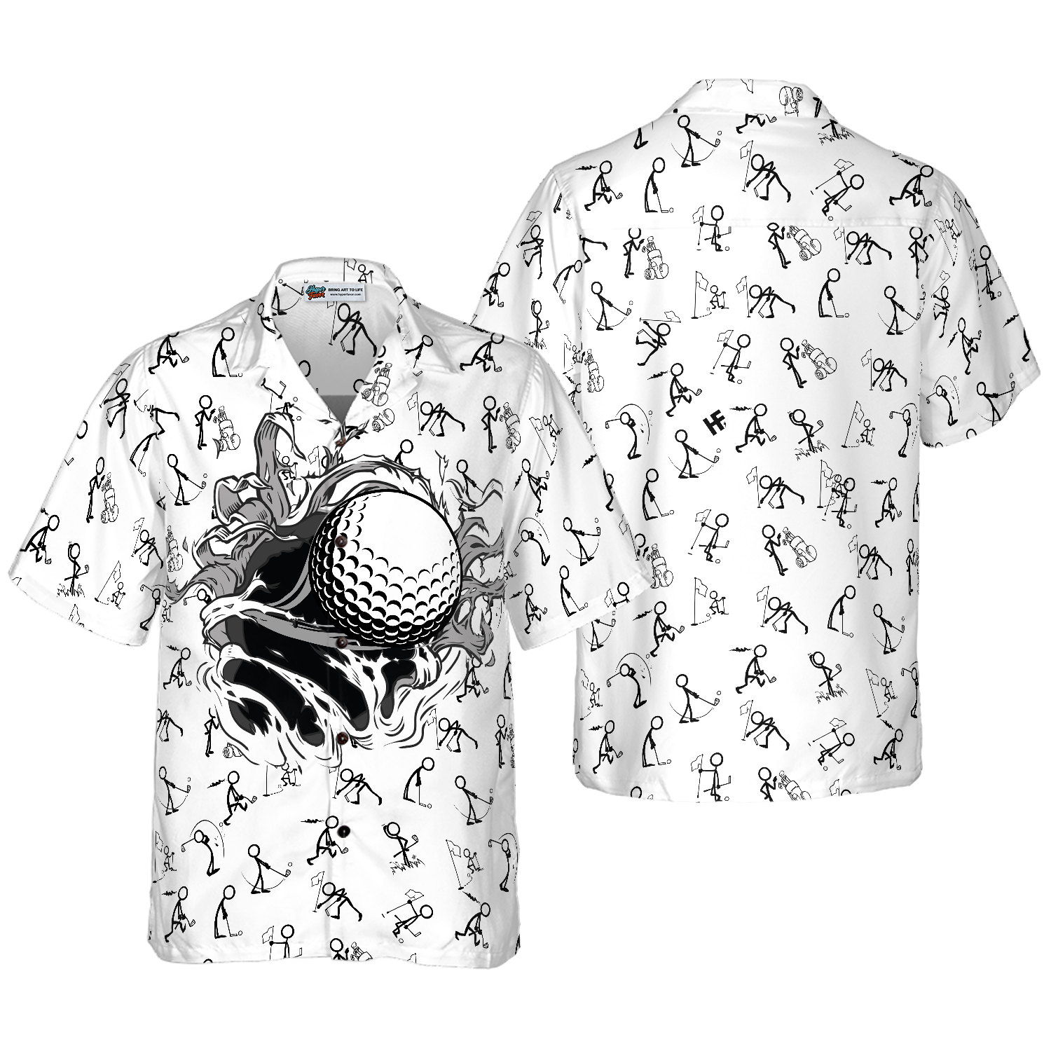 Golf Hole Breakthrough Hawaiian Shirt - Hyperfavor