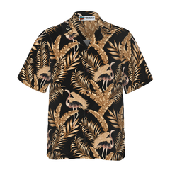 Rose Gold Flamingo Hawaiian Shirt - Hyperfavor