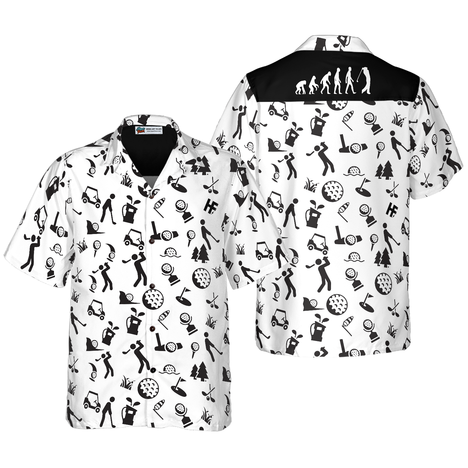 Golf Evolution Hawaiian Shirt - Hyperfavor