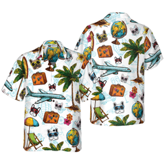 French Bulldog Sunglasses Aloha Hawaiian Shirt - Hyperfavor