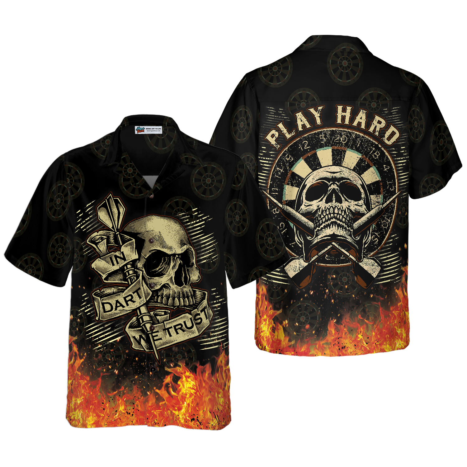 In Dart We Trust Hawaiian Shirt - Hyperfavor
