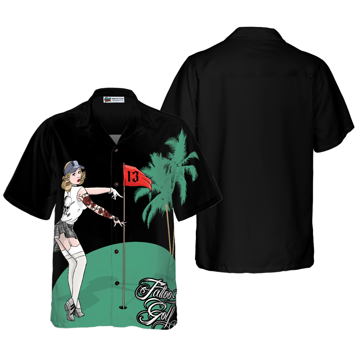 Golf Pin High Performance Hawaiian Shirt - Hyperfavor