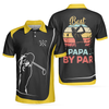 Best Papa By Par Golf Lover Short Sleeve Polo Shirt, Vintage Polo Shirt, Best Golf Shirt For Men - Hyperfavor