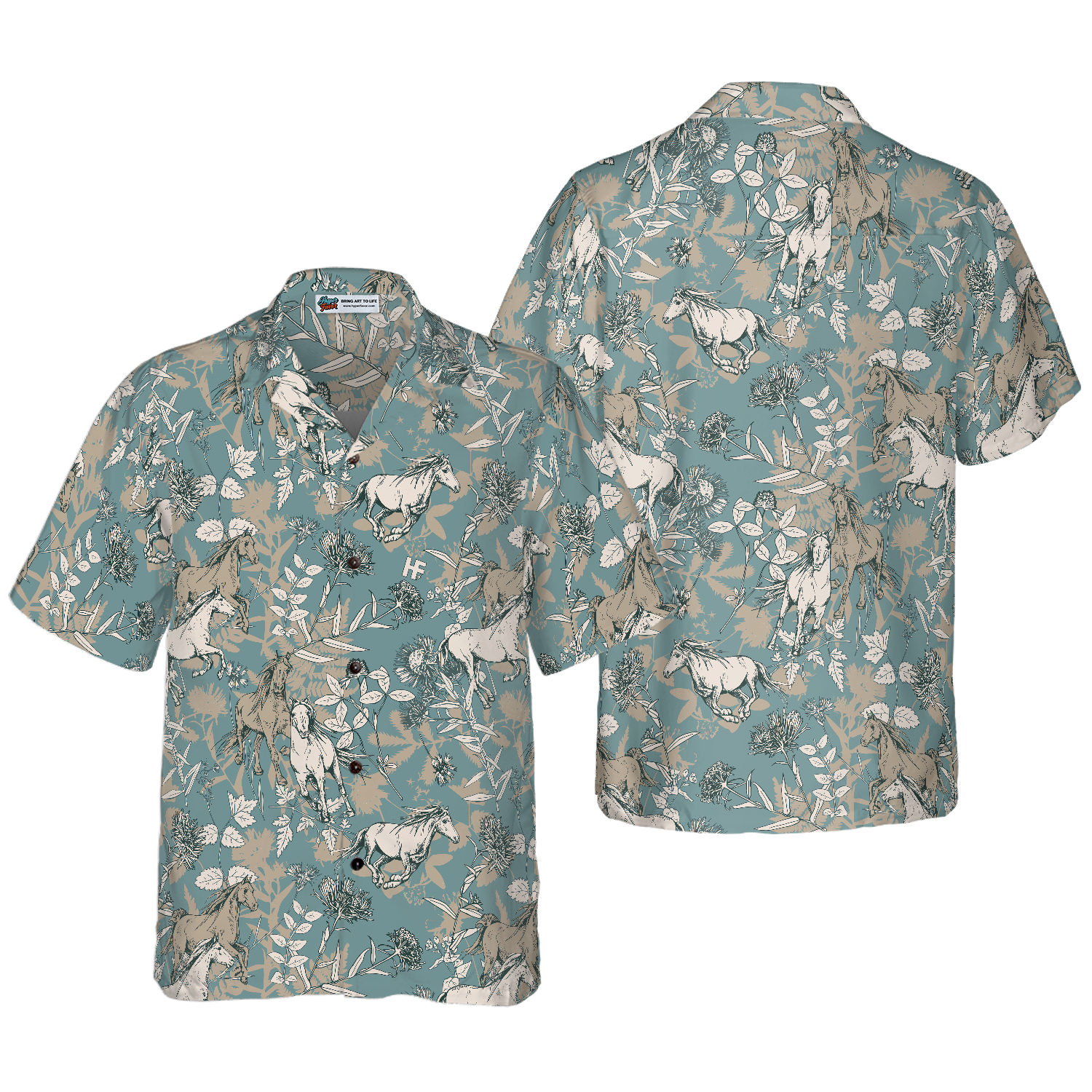 Beautiful Horses Shirt For Men Hawaiian Shirt - Hyperfavor