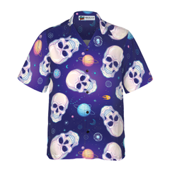 Skull Planets Outta Space Hawaiian Shirt - Hyperfavor