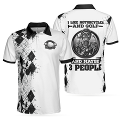 Golf I Like Motorcycles Polo Shirt - Hyperfavor