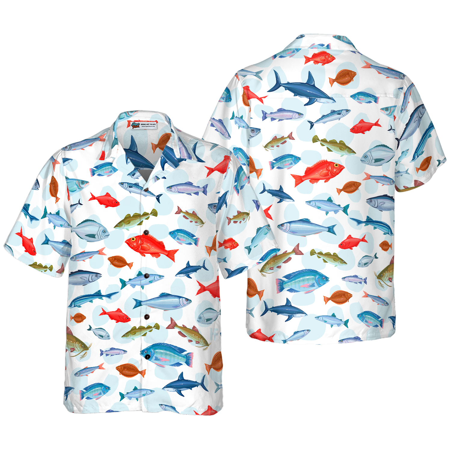 Fish Pattern v2 Hawaiian Shirt - Hyperfavor