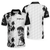 Skull Golf Reaper Polo Shirt, Black And White Argyle Pattern Polo Shirt, Best Golf Shirt For Men - Hyperfavor