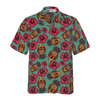 Retro Pineapple Skull Pattern Hawaiian Shirt - Hyperfavor