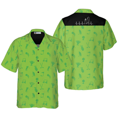 Golf Heartbeat Lifeline Hawaiian Shirt - Hyperfavor
