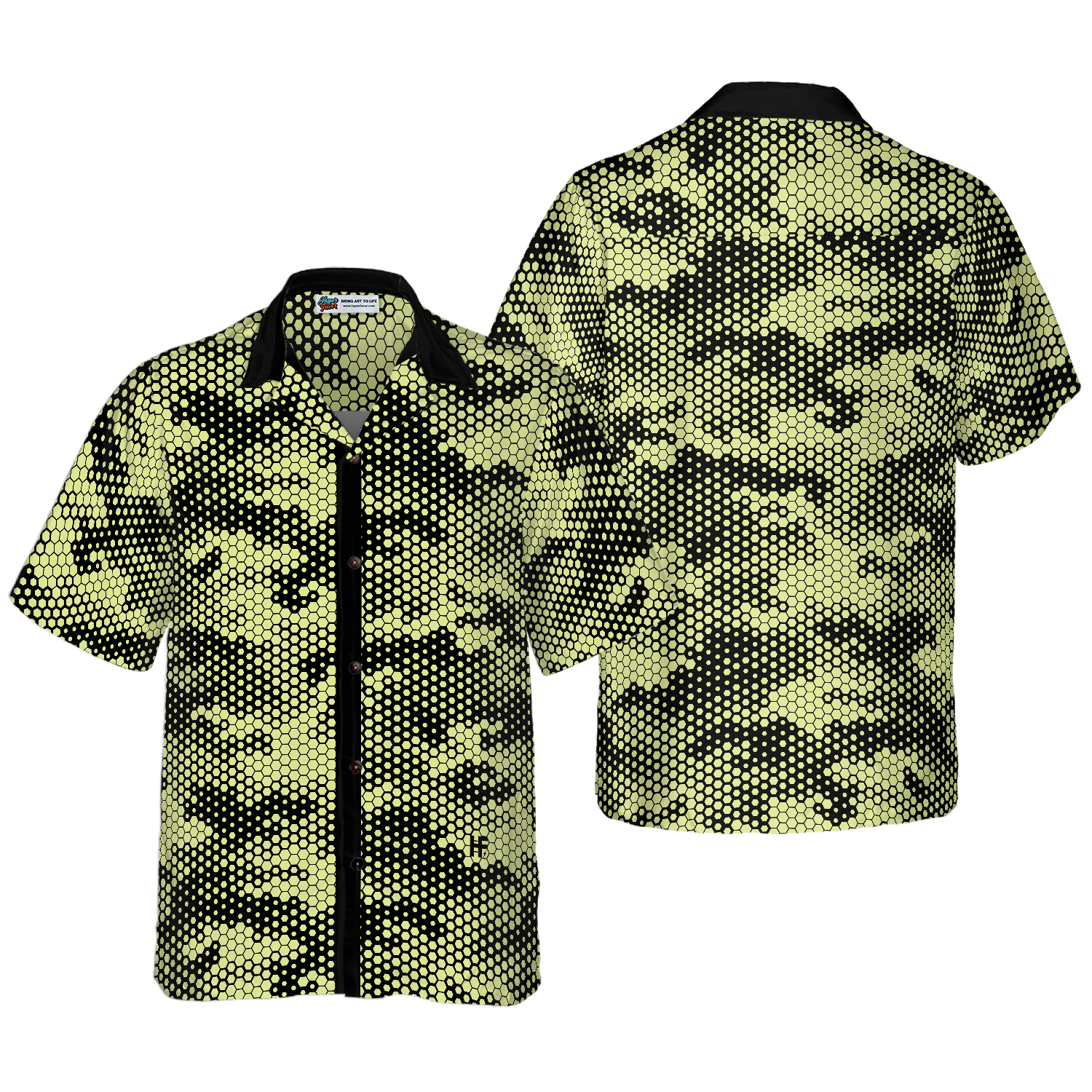 Golf Ball Texture Digital Camo Hawaiian Shirt - Hyperfavor