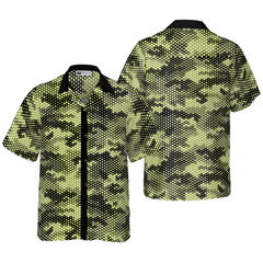 Golf Ball Texture Digital Camo Hawaiian Shirt - Hyperfavor