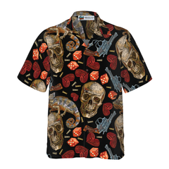 Skull Chameleon Hawaiian Shirt - Hyperfavor