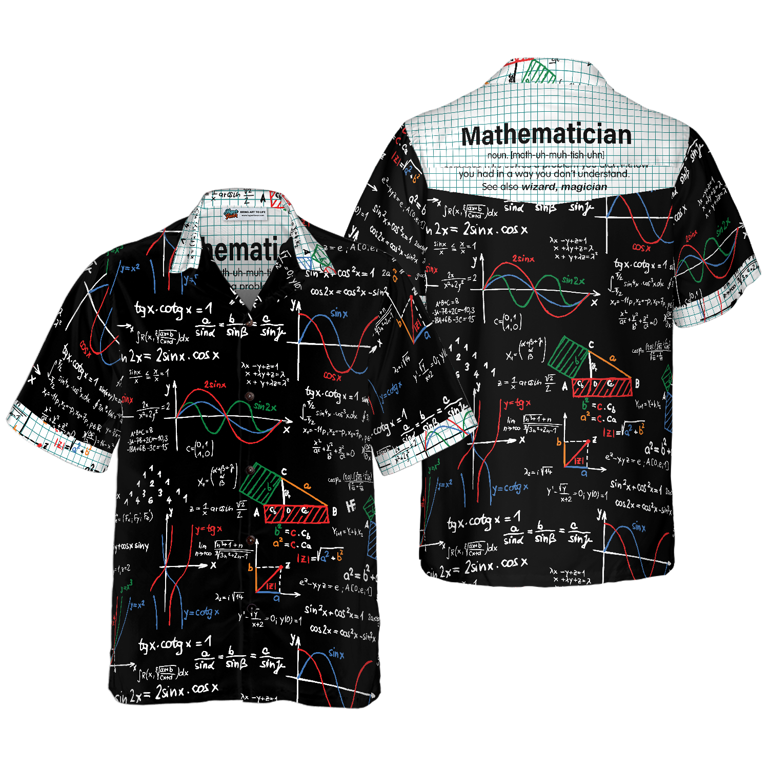 Mathematician Hawaiian Shirt - Hyperfavor