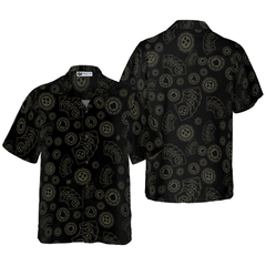 Dark Poker Pattern Hawaiian Shirt - Hyperfavor