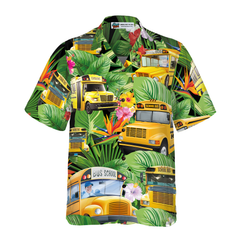 School Buses Hawaiian Shirt - Hyperfavor