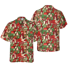 Hawaiian Shirts, Christmas Gift Pattern Shirt Short Sleeve, Christmas Shirt Idea Gift For Men and Women - Hyperfavor