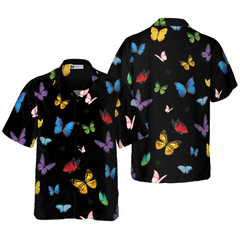 Butterfly Seamless Pattern Hawaiian Shirt - Hyperfavor