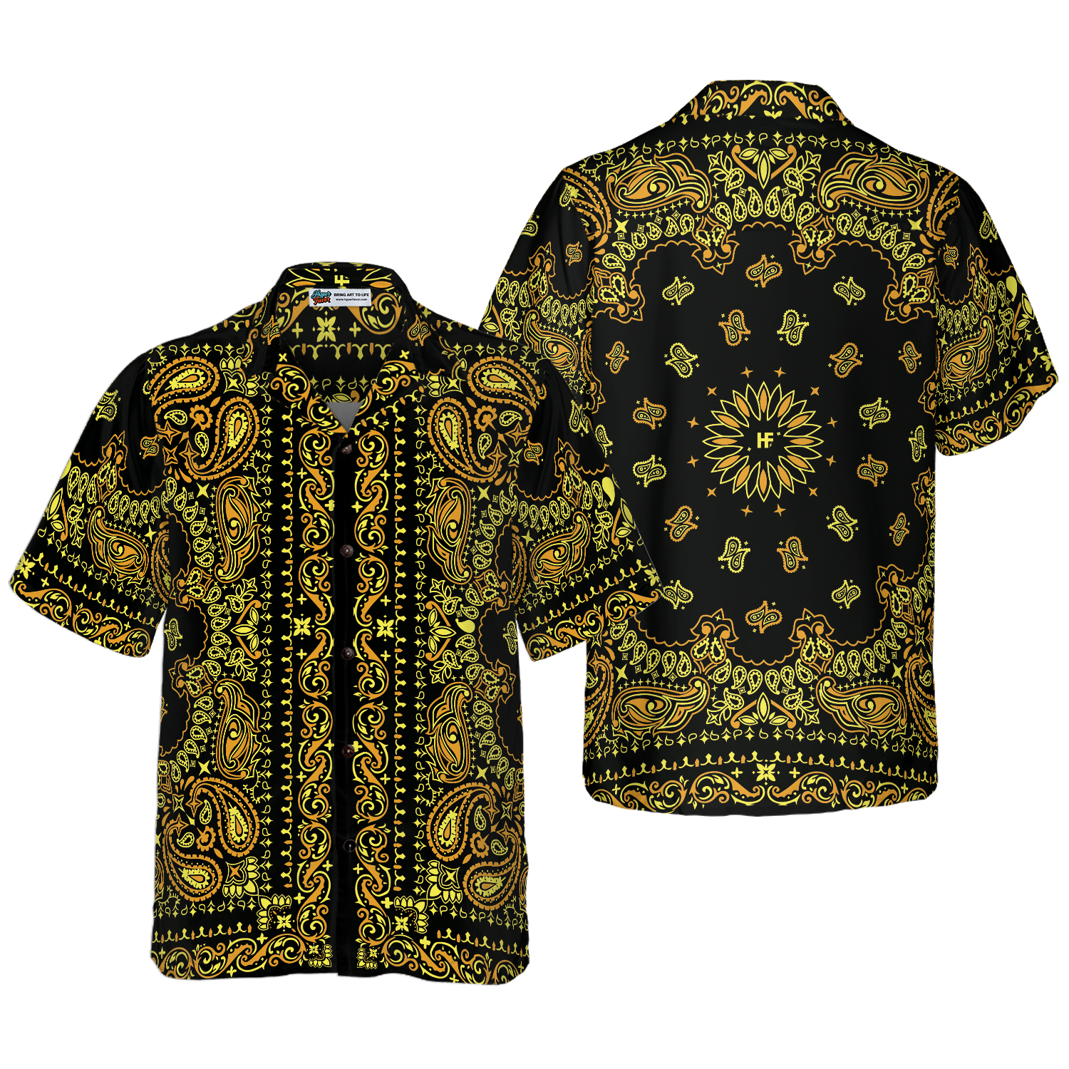 Bandana Royalty Pattern Hawaiian Shirt - Hyperfavor