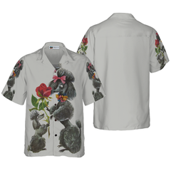 Sweet Poodles With Flower Hawaiian Shirt - Hyperfavor