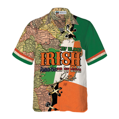 Irish By Blood American By Birth Custom Hawaiian Shirt - Hyperfavor