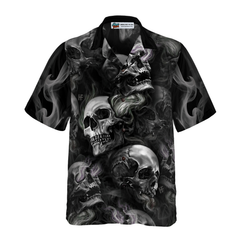 Luxury Skull Smoke V2 Hawaiian Shirt - Hyperfavor
