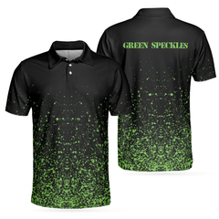 Green Speckles Polo Shirt - Hyperfavor
