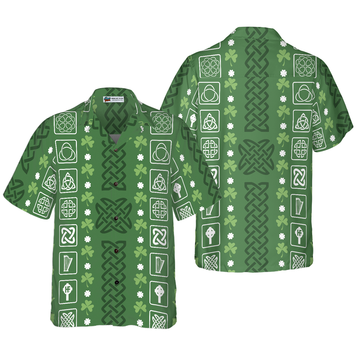 Collection Of Celtic Irish Happy St Patrick's Day Hawaiian Shirt - Hyperfavor