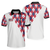 Golf Argyle Pattern Short Sleeve Golf Polo Shirt, American Flag Polo Shirt, Patriotic Golf Shirt For Men - Hyperfavor