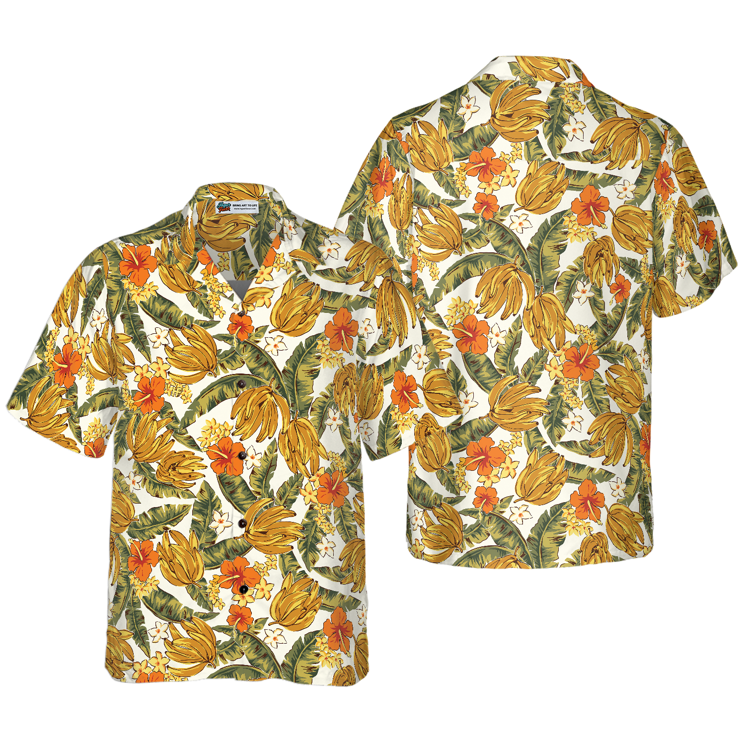 Tropical Banana Plant Hawaiian Shirt - Hyperfavor