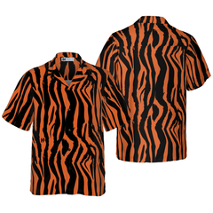 Tiger And Zebra Strip Hawaiian Shirt - Hyperfavor
