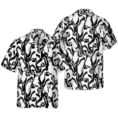 Black And White Penguin Shirt For Men Hawaiian Shirt - Hyperfavor