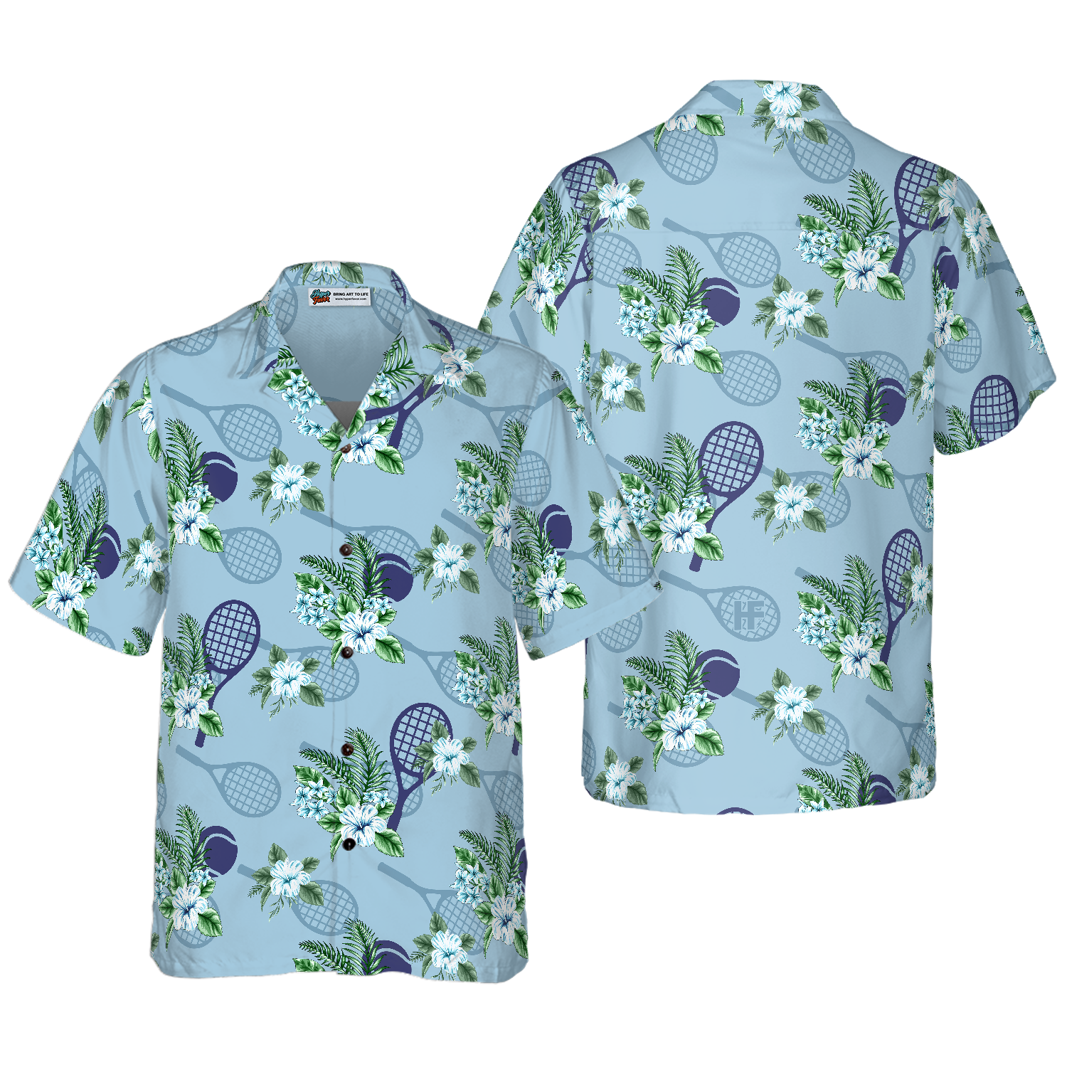 Tropical Tennis 5 Hawaiian Shirt - Hyperfavor