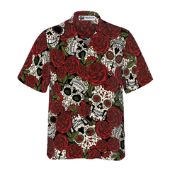 Rose Skull Mexico Hawaiian Shirt - Hyperfavor