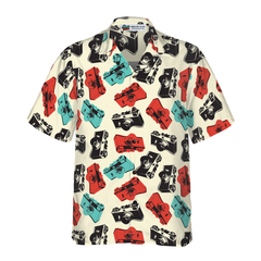 Retro Photography Cameras Hawaiian Shirt - Hyperfavor