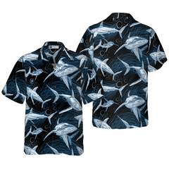 Under Water Shark Hawaiian Shirt - Hyperfavor