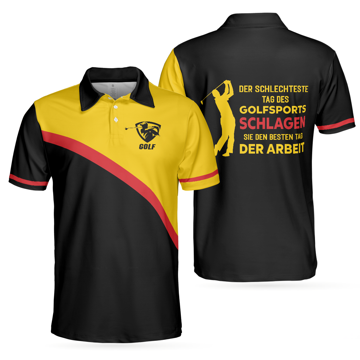 Der Schlechteste Tag Des Golfsports Schlagen Sie Den Besten Tag Der Arbeit Polo Shirt, German Golf Shirt For Men - Hyperfavor