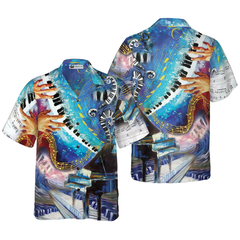 Where Words Fail Piano Speaks Hawaiian Shirt - Hyperfavor