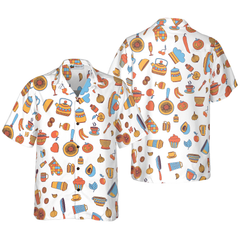I Love Cooking Seamless Pattern Hawaiian Shirt - Hyperfavor