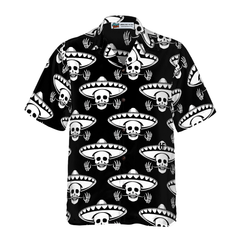Mustache Skull Mexico Hawaiian Shirt - Hyperfavor