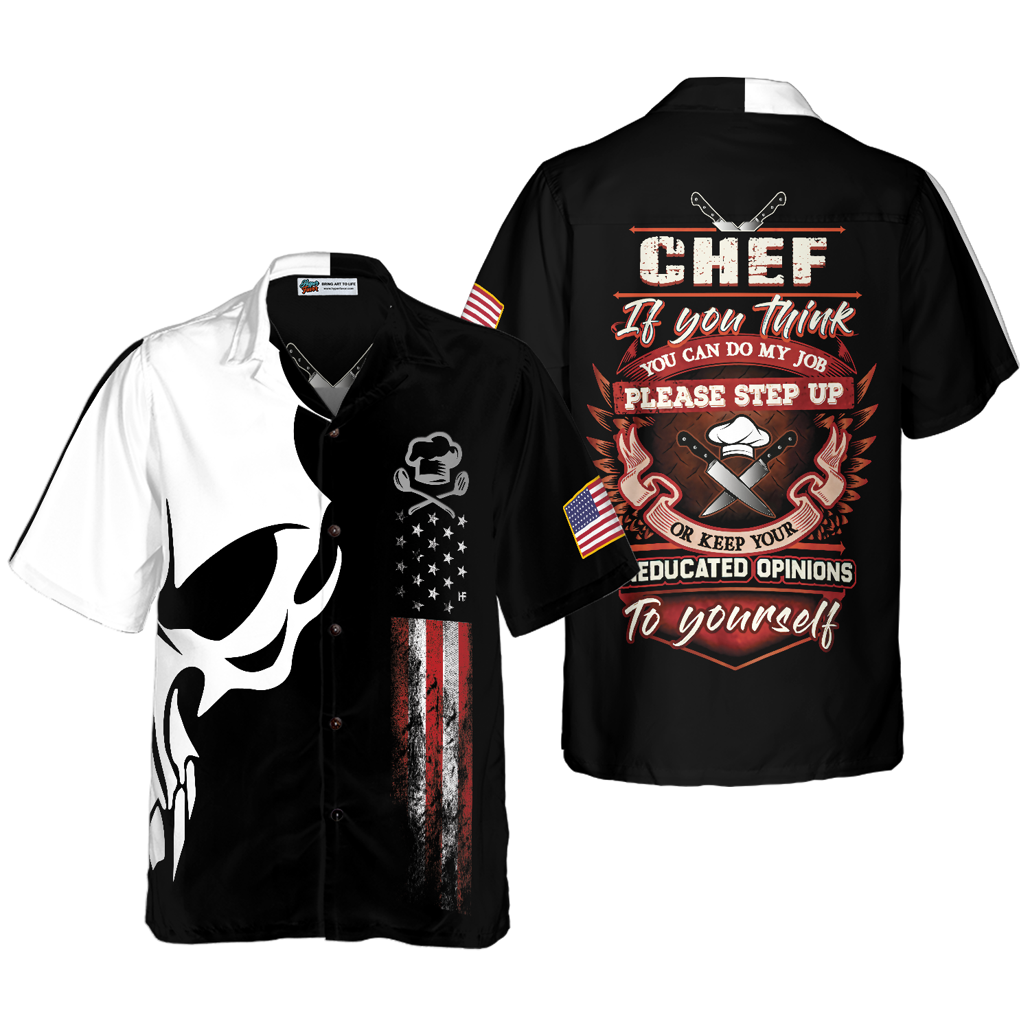Chef Proud Skull 5 Hawaiian Shirt - Hyperfavor